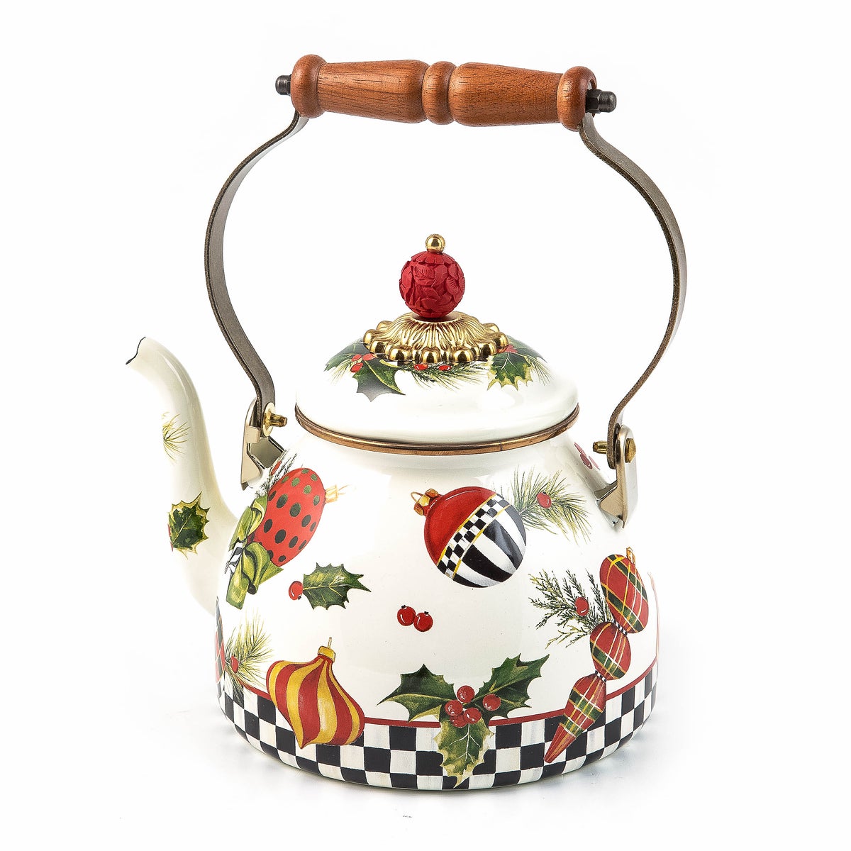 Deck the Halls 2 Quart Tea Kettle - Image 2