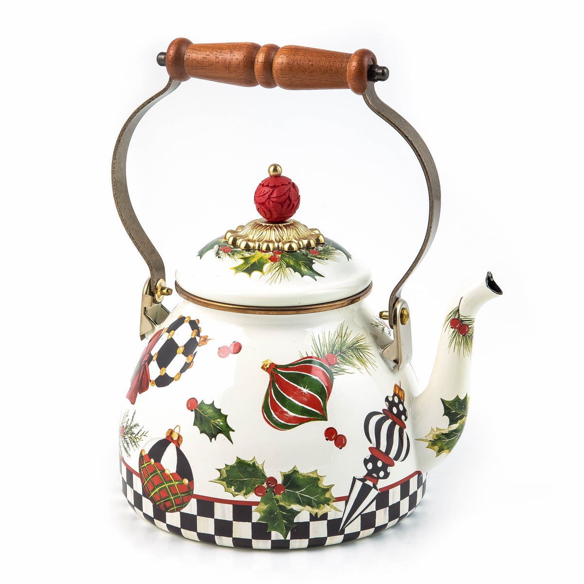 Deck the Halls 2 Quart Tea Kettle - Image 5