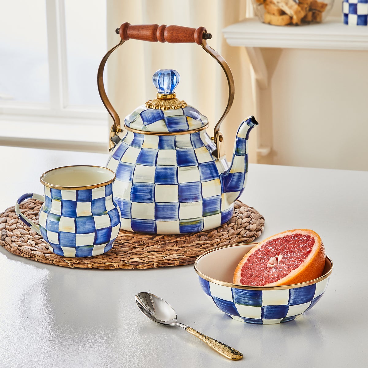 Royal Check 2 Quart Tea Kettle - Image 4