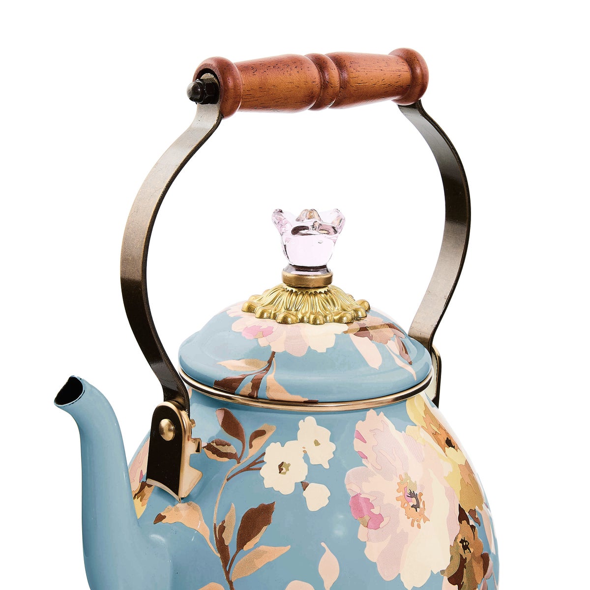 Wild Rose Slate 2 Quart Tea Kettle - Image 3