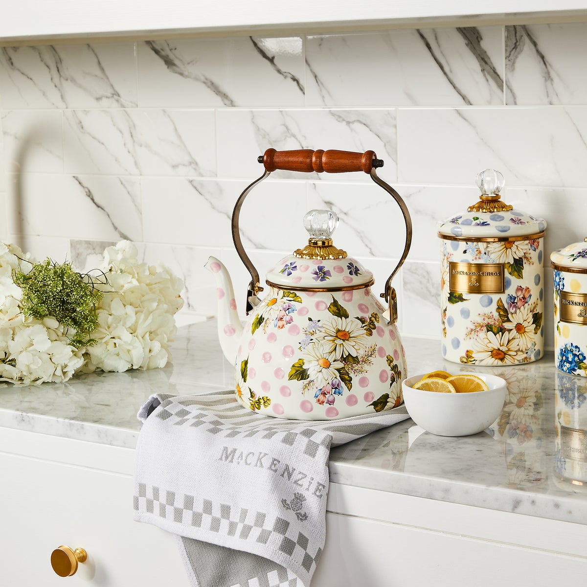 Wildflowers Pink 2 Quart Tea Kettle - Image 5