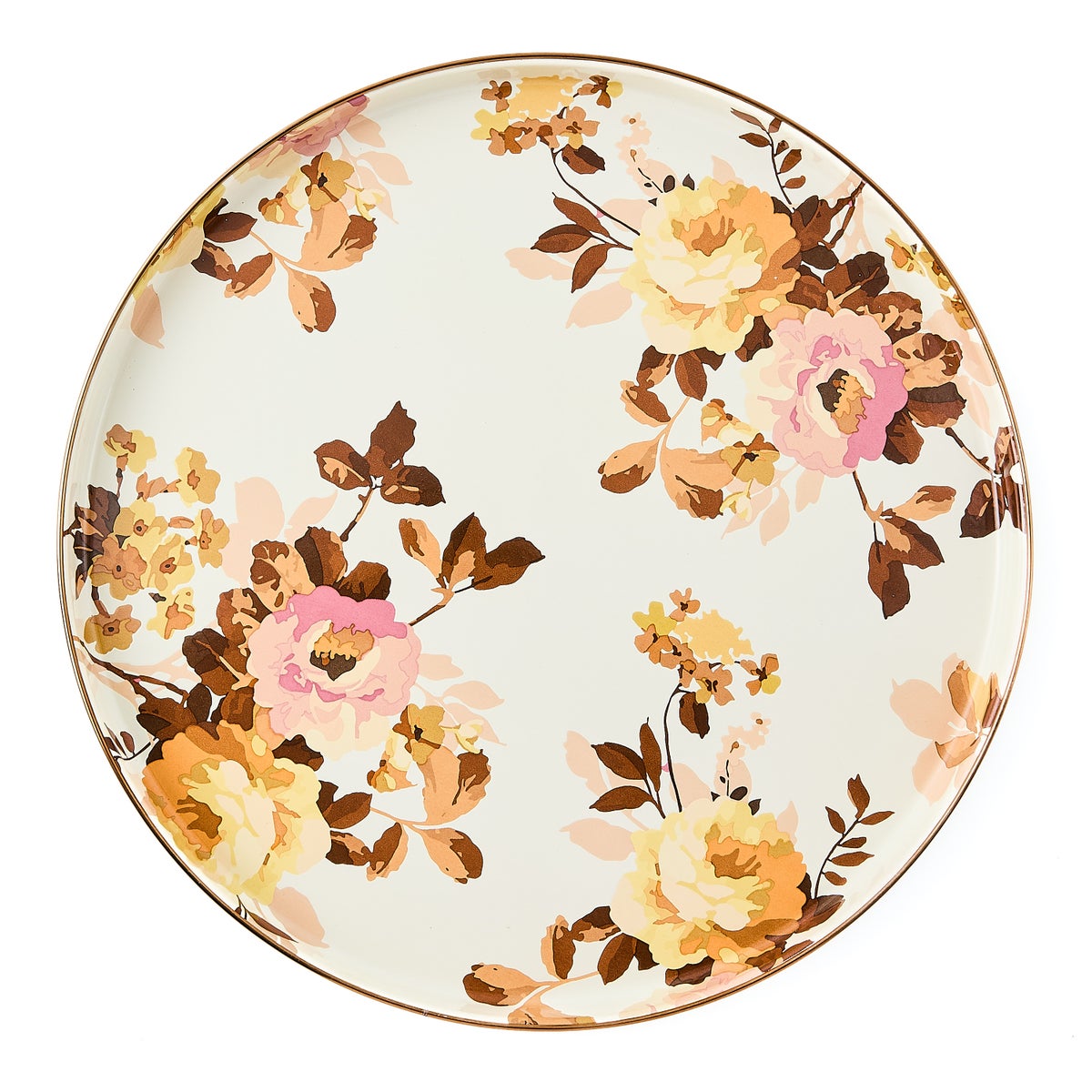 Wild Rose White Round Tray - Image 3