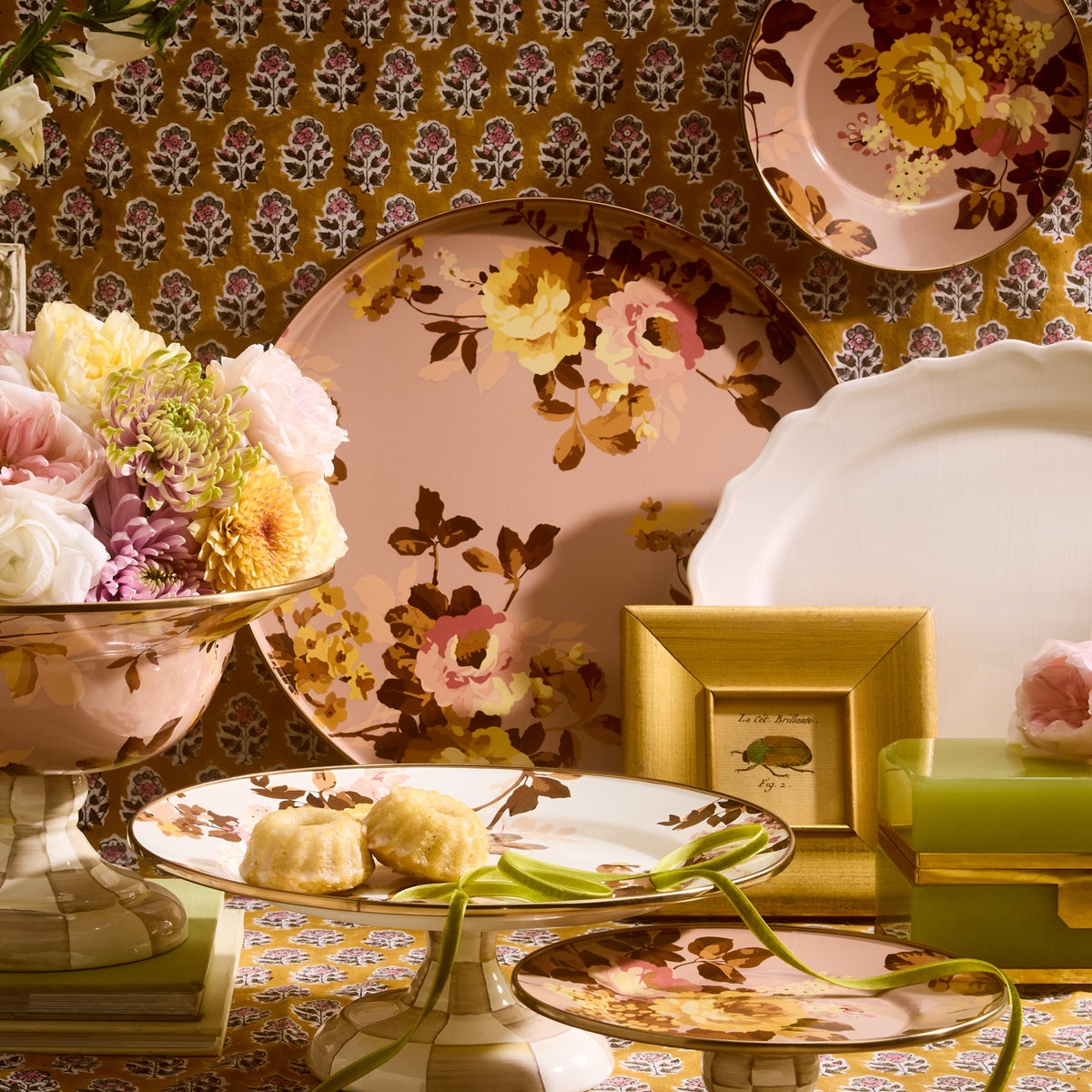 Wild Rose Mauve Round Tray - Image 3