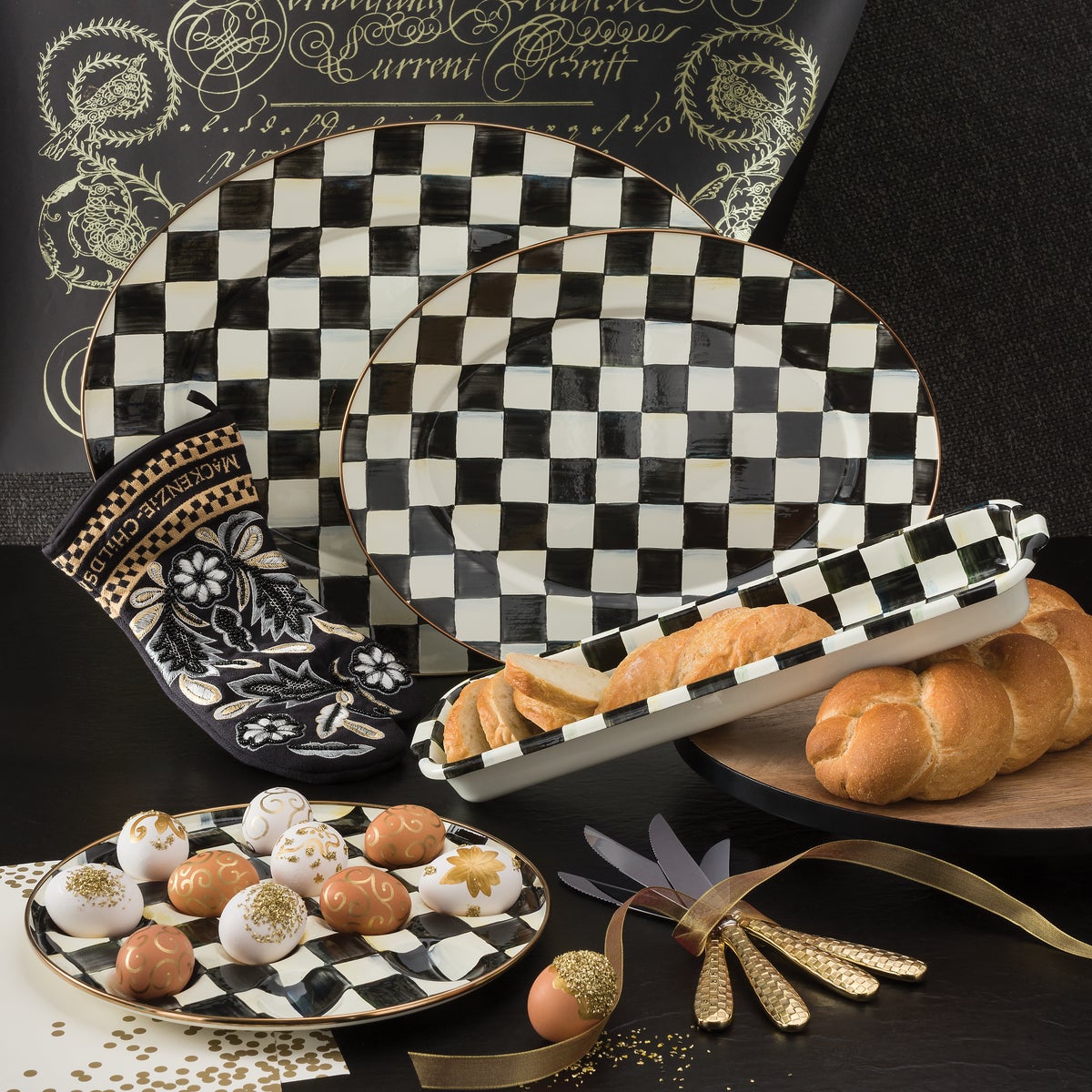 Courtly Check Medium Oval Platter - Image 5