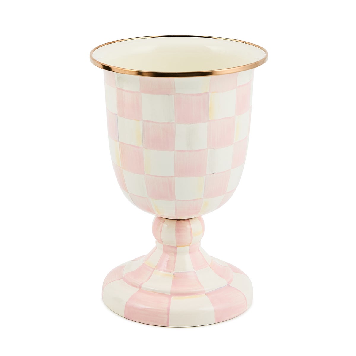 Rosy Check Pedestal Vase