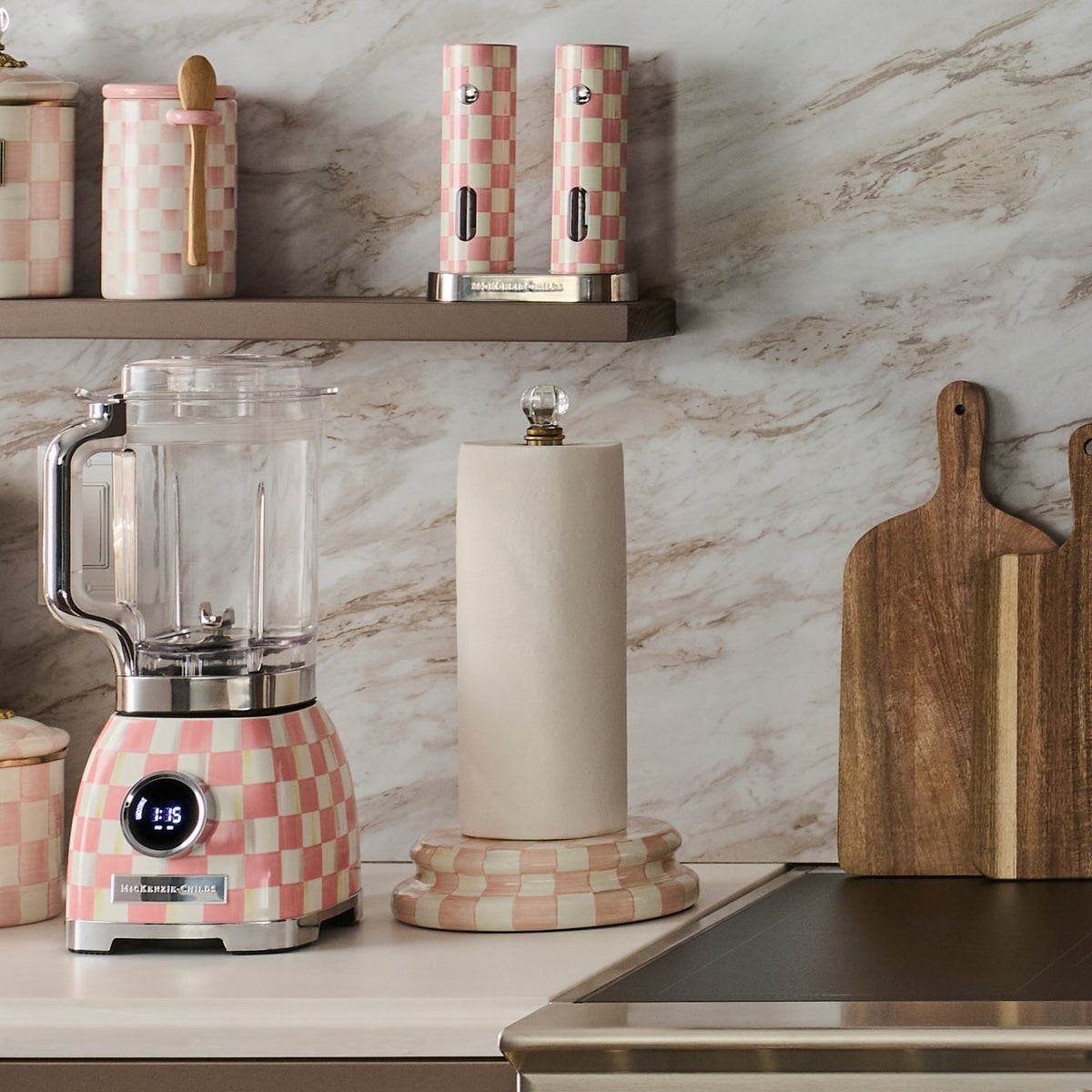 Rosy Check Paper Towel Holder - Image 4