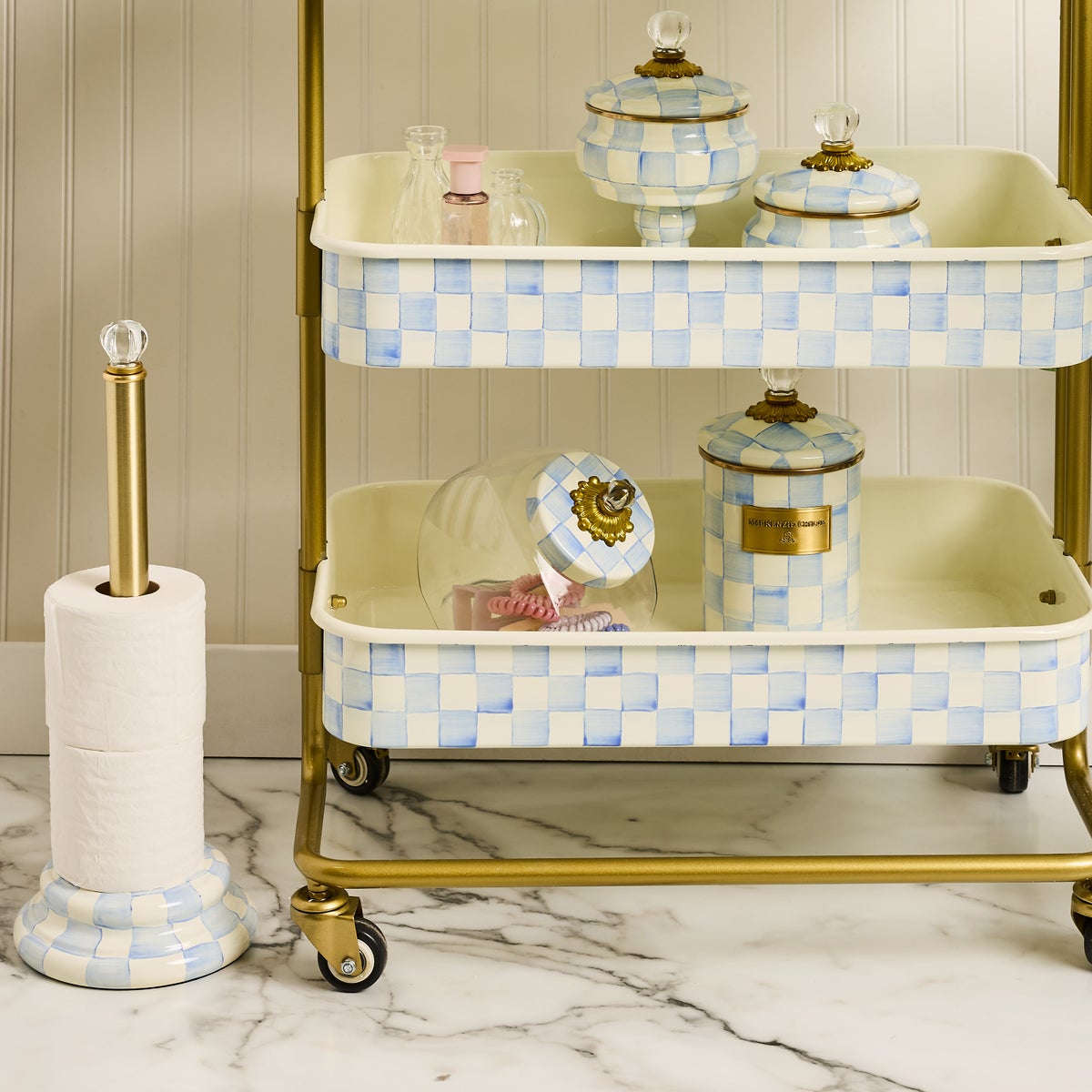 Sweets Jar with Sky Check Lid - Image 6