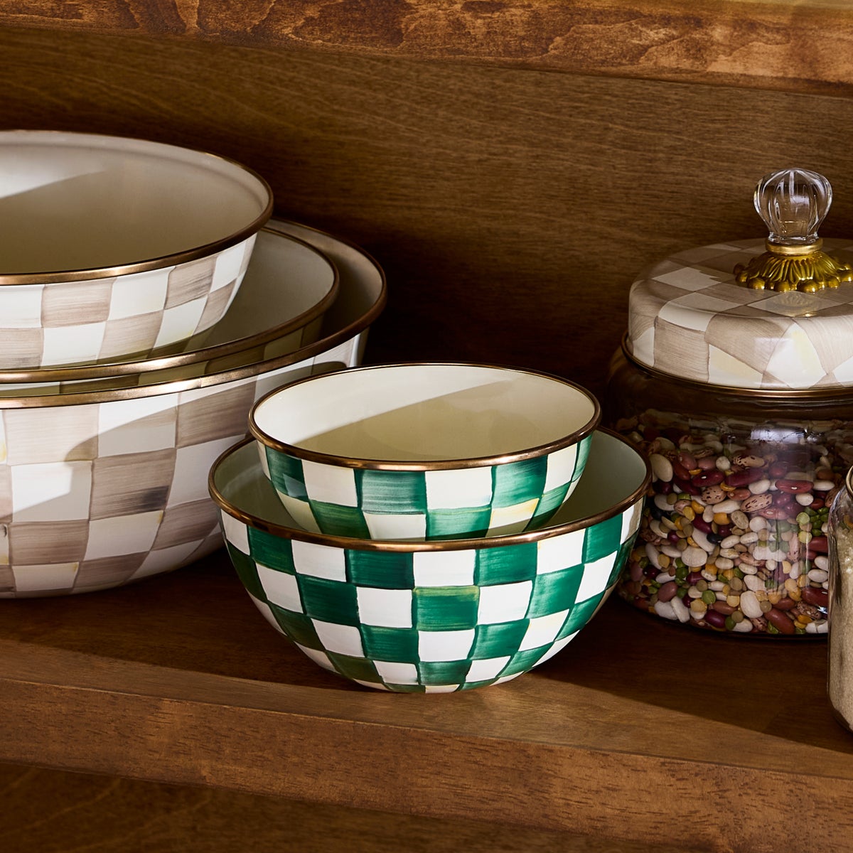 Emerald Check Small Everyday Bowl - Image 2