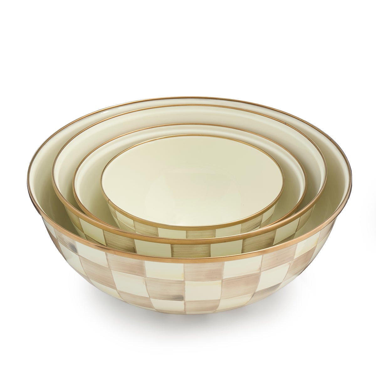 Mocha Check Extra Large Everyday Bowl - Image 4