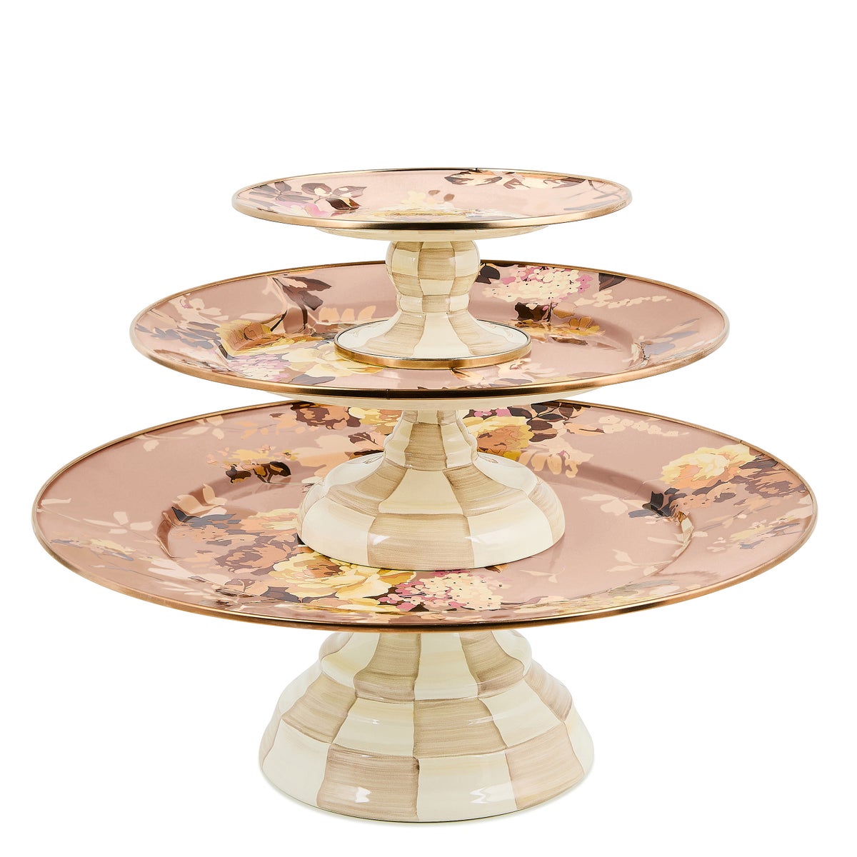 Wild Rose Mauve Small Pedestal Platter - Image 3