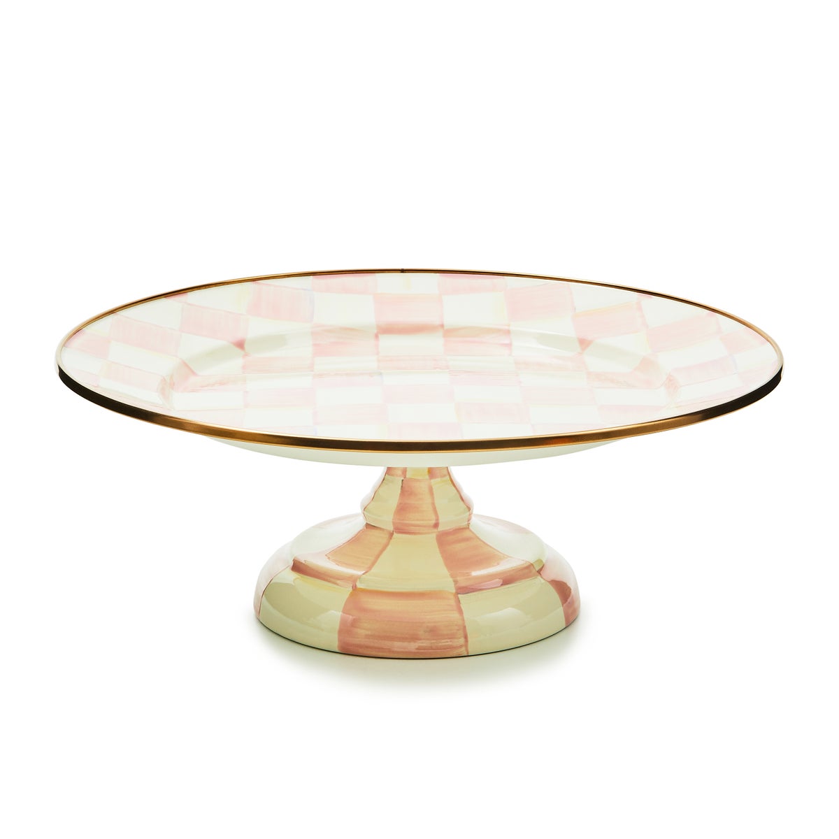 Rosy Check Small Pedestal Platter