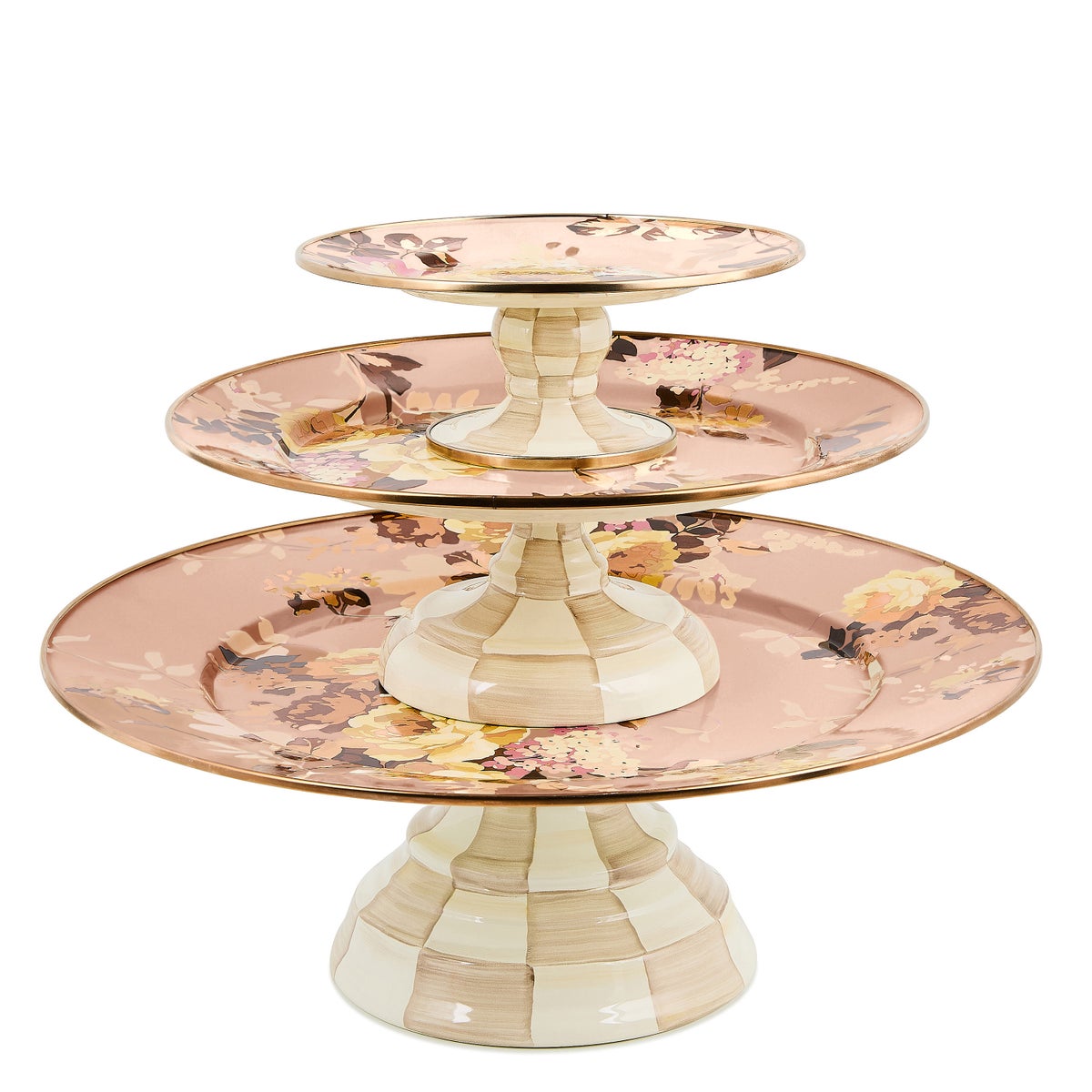 Wild Rose Mauve Mini Pedestal Platter - Image 4