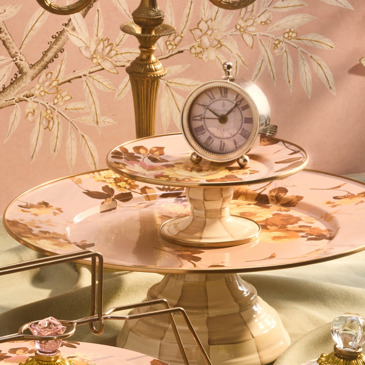 Wild Rose Mauve Mini Pedestal Platter - Image 5