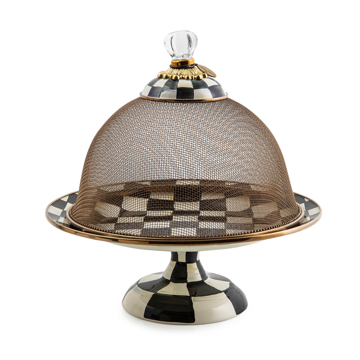 Courtly Check Small Mesh Dome - Image 7