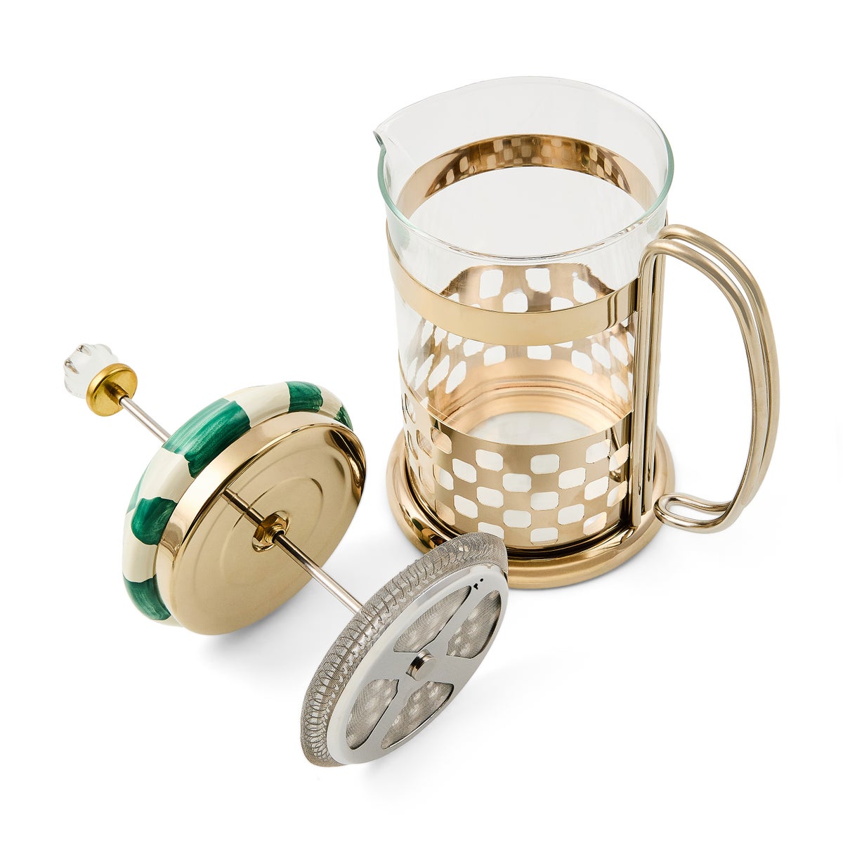 Emerald Check French Press - Image 3