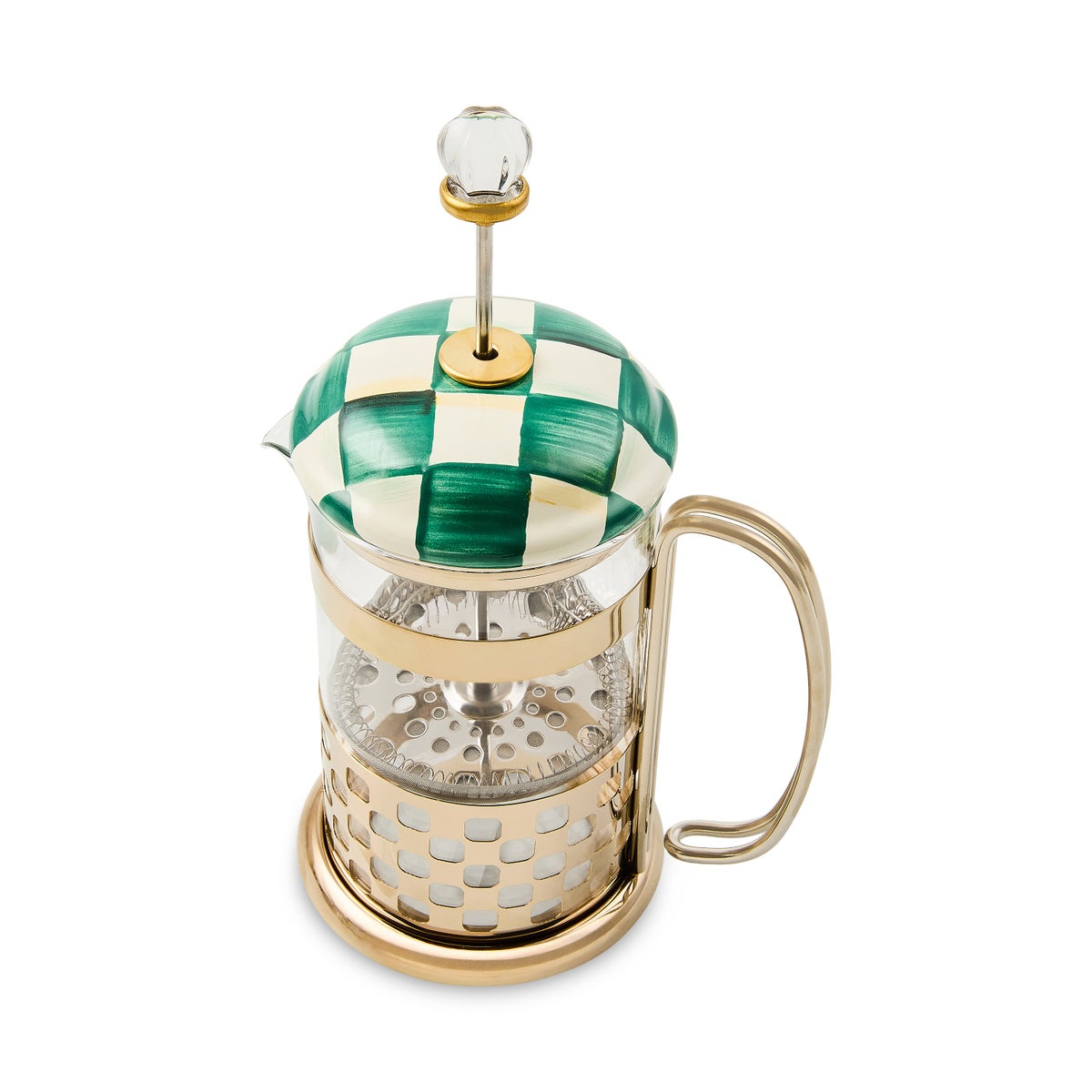 Emerald Check French Press - Image 4
