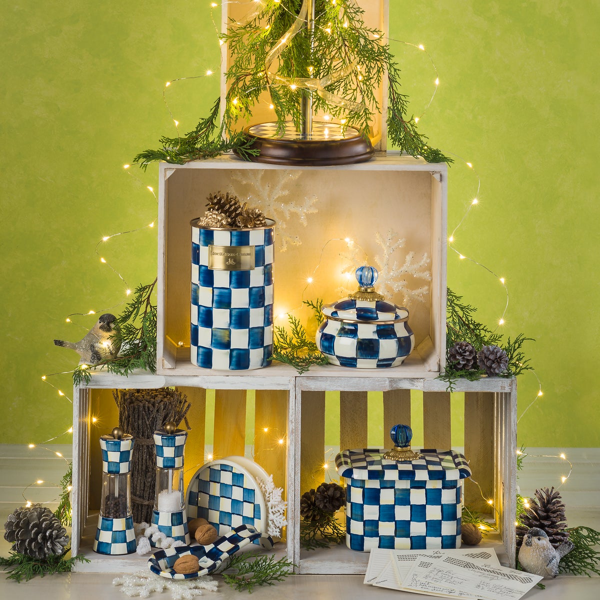 Royal Check Utensil Holder - Image 4