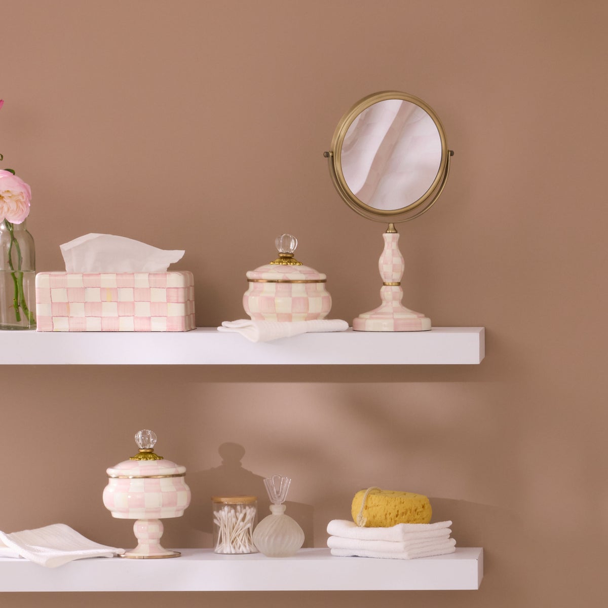 Rosy Check Standard Tissue Box Cover - Image 2
