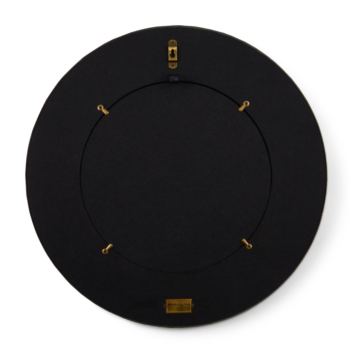 Courtly Check Round Enamel Wall Mirror - Image 3