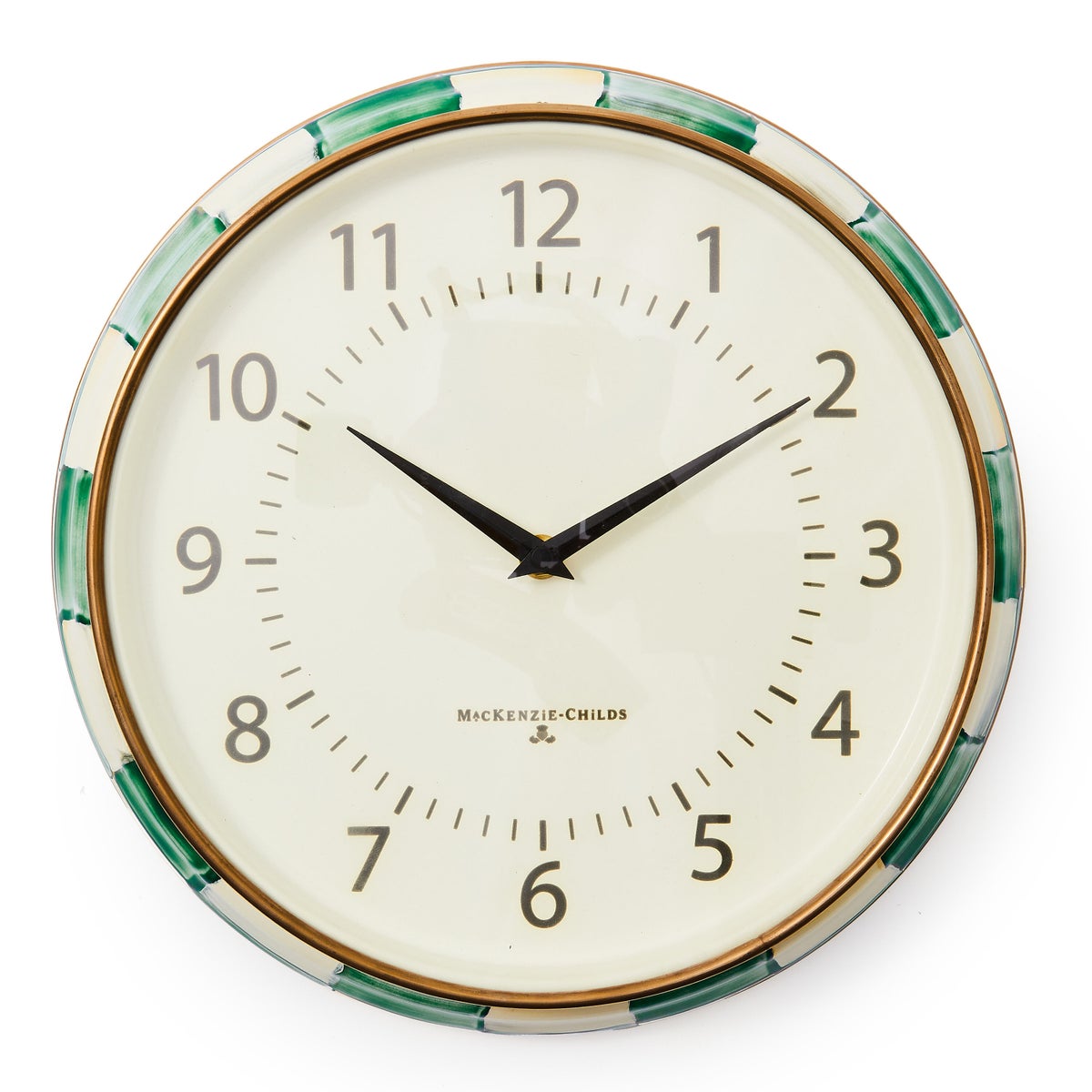 Emerald Check School Wall Clock