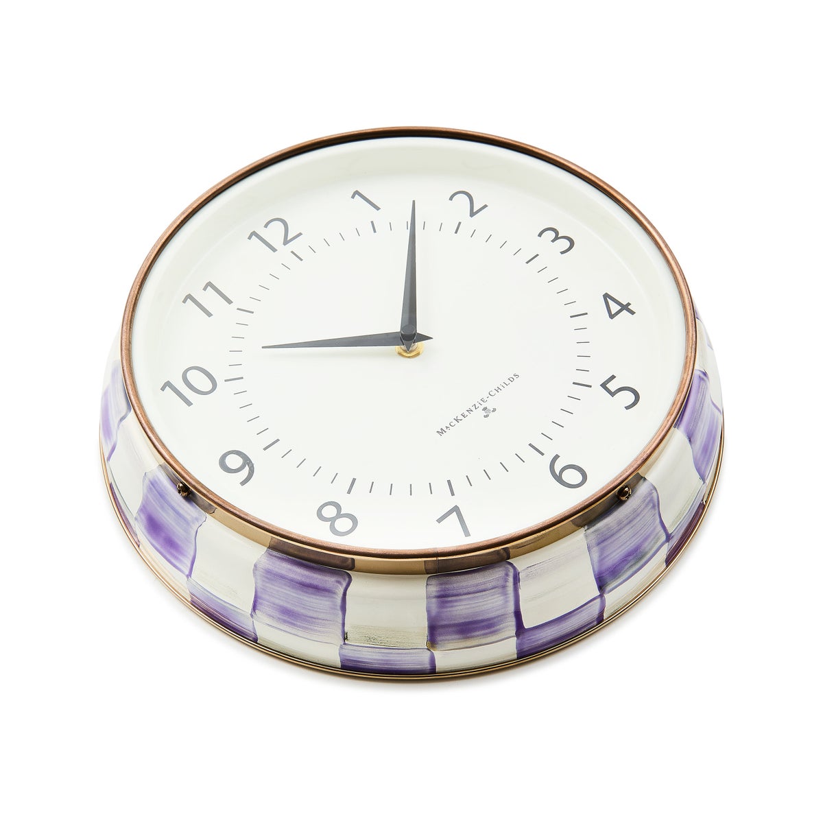 Violet Check School Wall Clock - Image 3