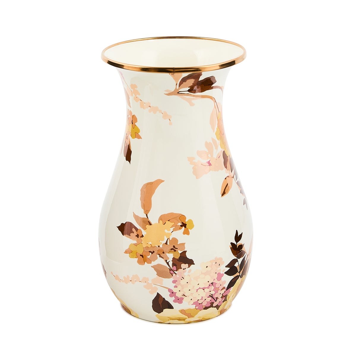 Wild Rose White Tall Vase
