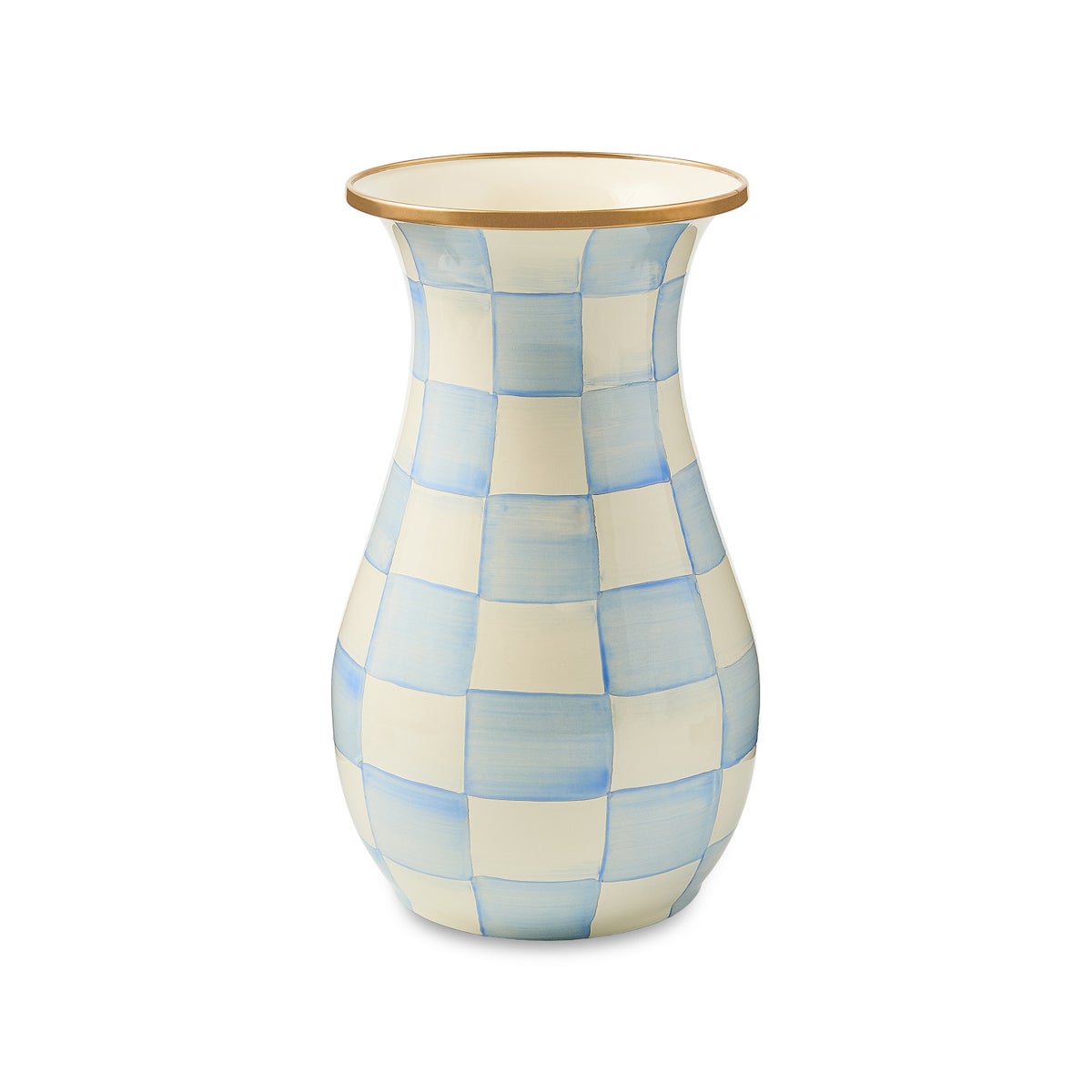 Sky Check Tall Vase