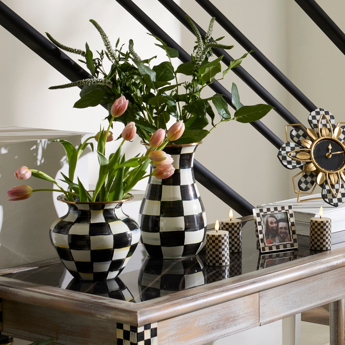 Courtly Check Tall Vase - Image 2
