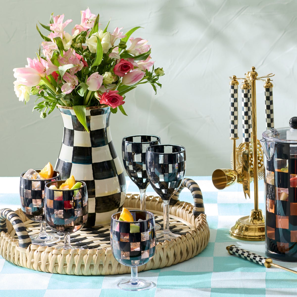 Courtly Check Tall Vase - Image 6
