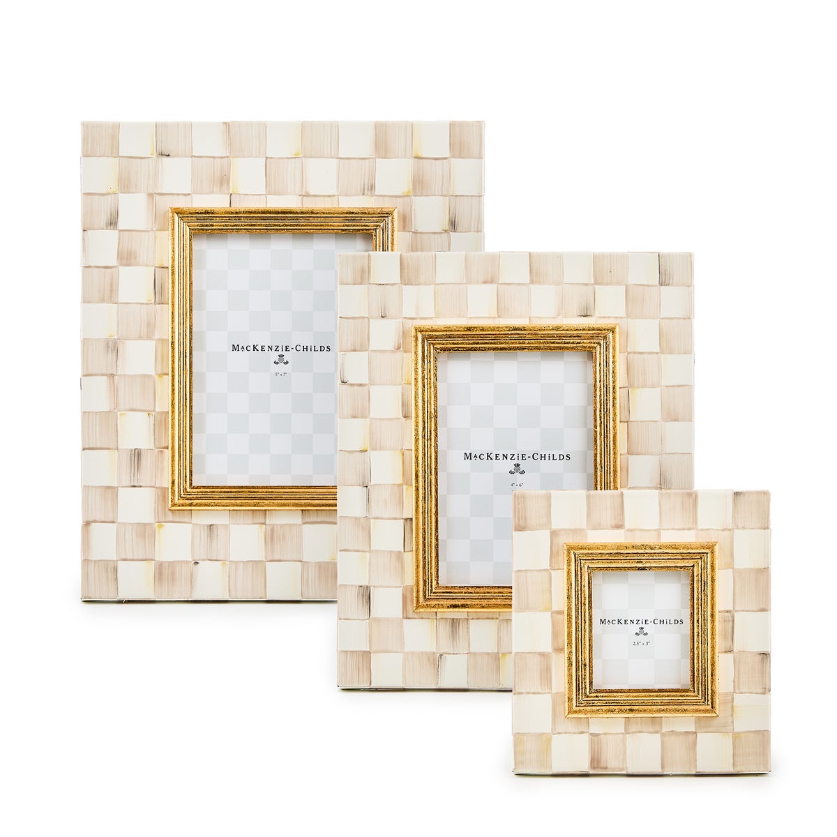 Mocha Check 2.5" x 3" Frame - Image 5