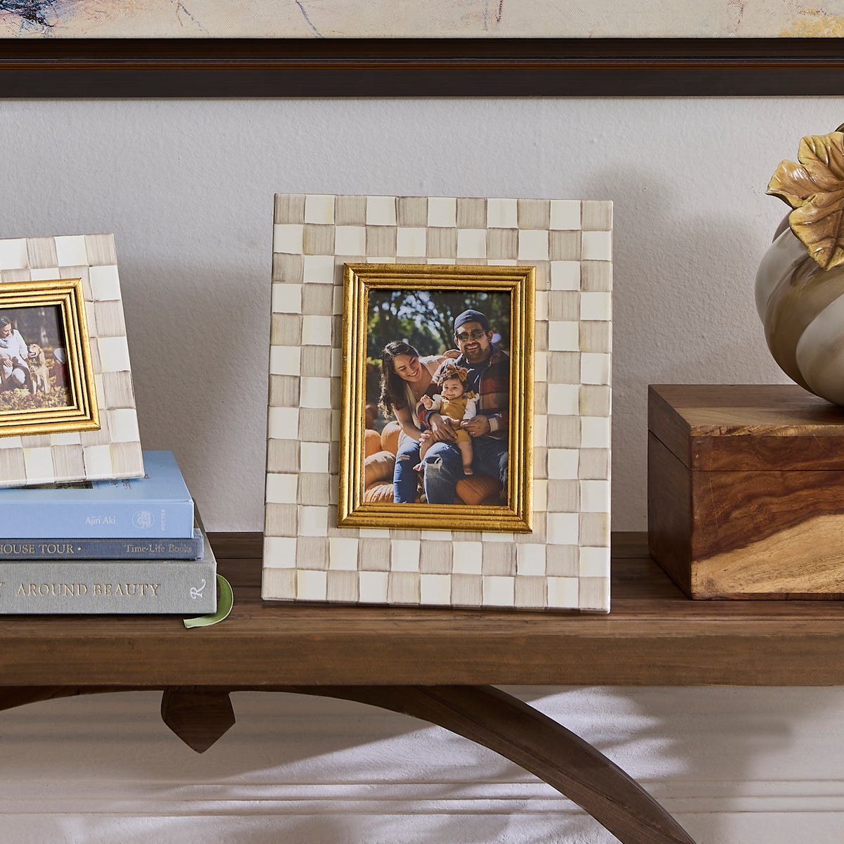 Mocha Check 4" x 6" Frame - Image 2