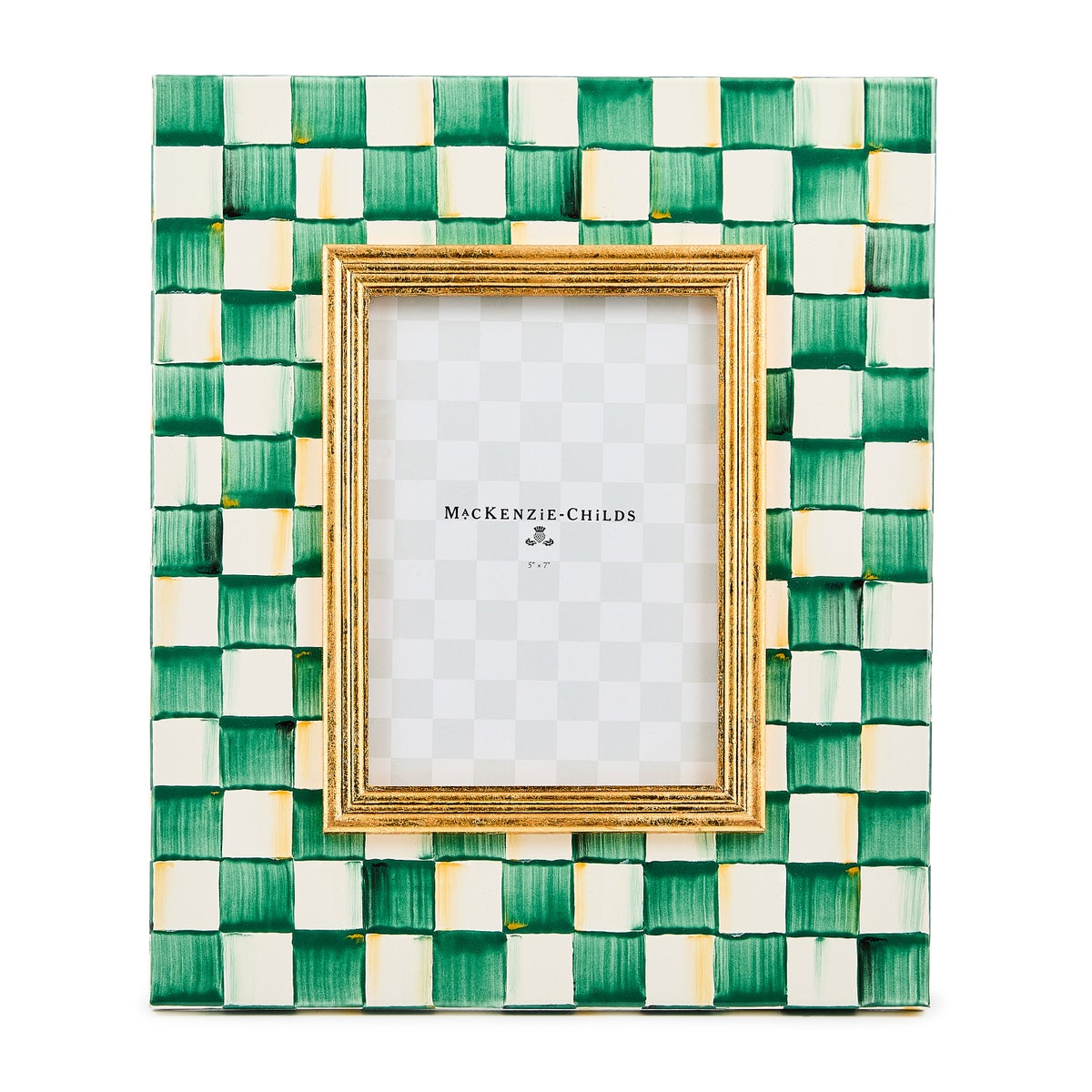 Emerald Check 5" x 7" Frame