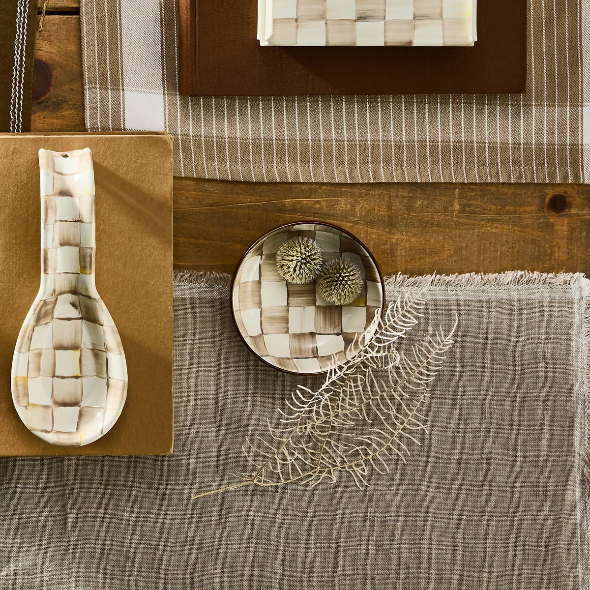 Mocha Check Relish Dish - Image 5