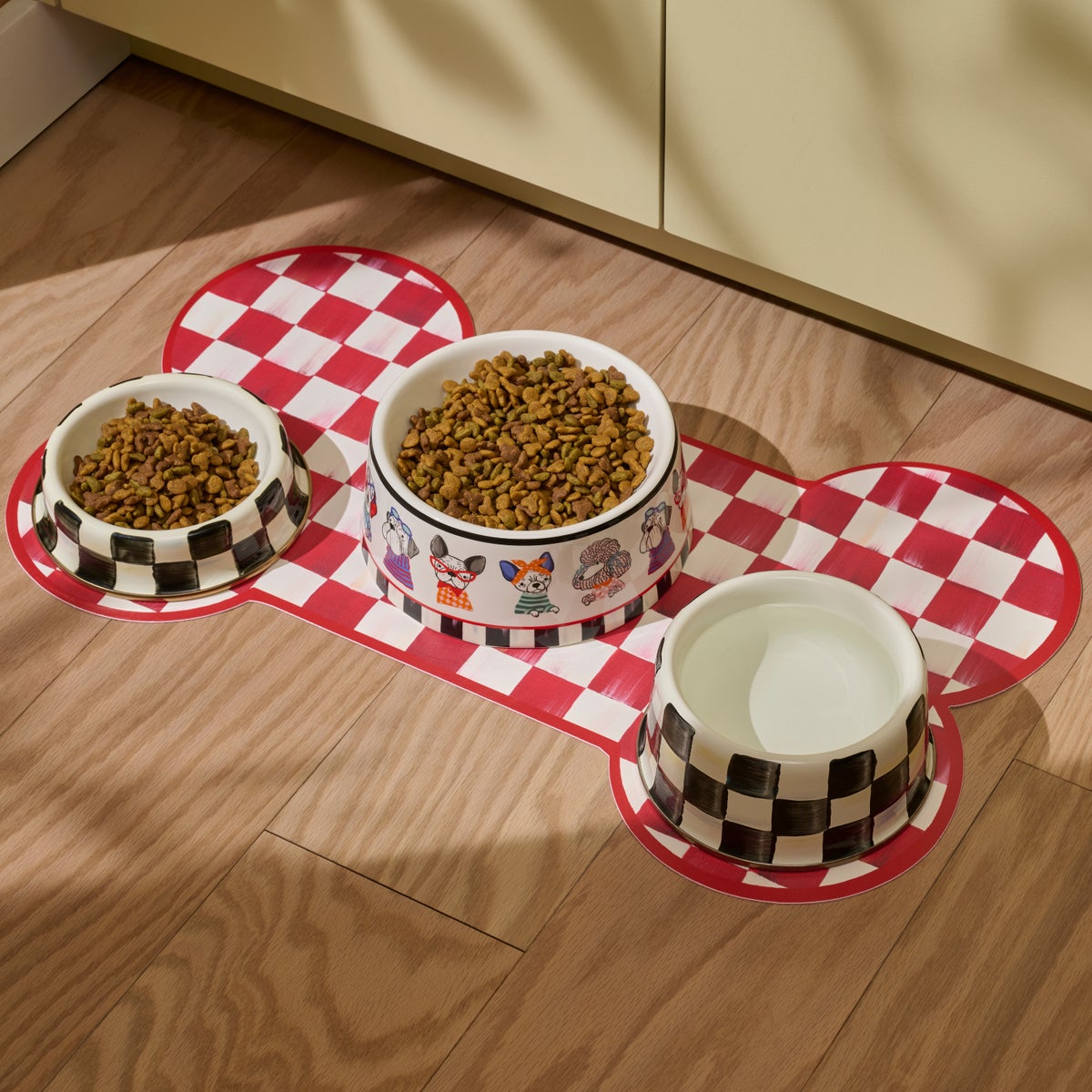 Cherry Check Pup Placemat - Image 2