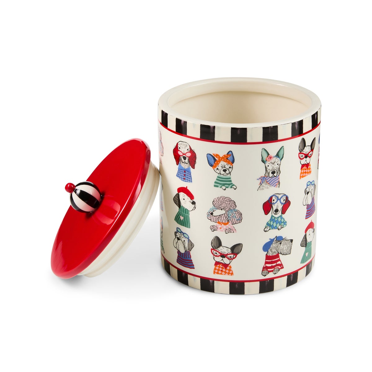 Courtly Check Pet Treat Jar - Image 3