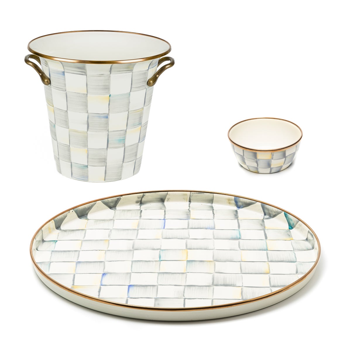 Sterling Check Wine Service Set